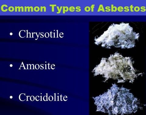 3 types of asbestos
